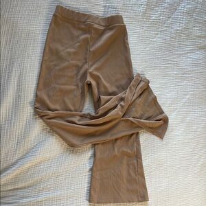 Tan Ribbed Pants